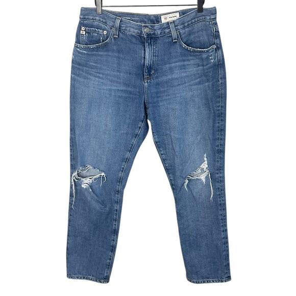 AG Adriano Goldschmied Women’s Sz 30 Ex-Boyfriend Jeans Slouchy Slim - Picture 1 of 6